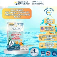 Kẹo Dẻo DHA Nordic Naturals, Hỗ Trợ Phát Triển Não Bộ Và Thị Giác Cho Trẻ Từ 3 Tuổi