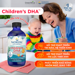 Nordic Naturals Children's DHA - Bổ Sung Omega-3, Hỗ Trợ Phát Triển Não Bộ Và Thị Lực Cho Trẻ Từ 1-6 Tuổi