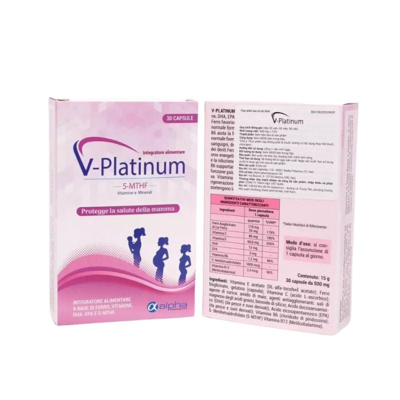 V Platinum 5-MTHF: Giải Pháp Toàn Diện Cho Sức Khỏe Mẹ Và Bé Trước, Trong và Sau Thai Kỳ