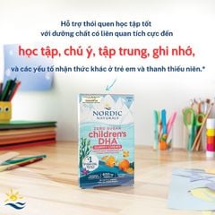 Kẹo Dẻo DHA Nordic Naturals, Hỗ Trợ Phát Triển Não Bộ Và Thị Giác Cho Trẻ Từ 3 Tuổi