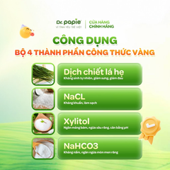 Gạc rơ lưỡi Dr. Papie giúp sạch lưỡi, nướu, răng hộp 30 gói