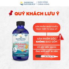 Nordic Naturals Children's DHA - Bổ Sung Omega-3, Hỗ Trợ Phát Triển Não Bộ Và Thị Lực Cho Trẻ Từ 1-6 Tuổi