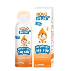 Xịt giải cảm hạ sốt Novopetie - Hỗ trợ hạ sốt, giảm khó chịu do cảm cúm cho trẻ từ 6 tháng tuổi