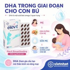Elevit Breastfeeding - Vitamin Tổng Hợp Cho Phụ Nữ Sau Sinh, Hộp 30 Viên