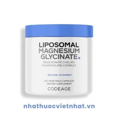 Liposomal Magnesium Glycinate Codeage - Viên Uống Bổ Sung Magie, Hỗ Trợ Cải Thiện Giấc Ngủ