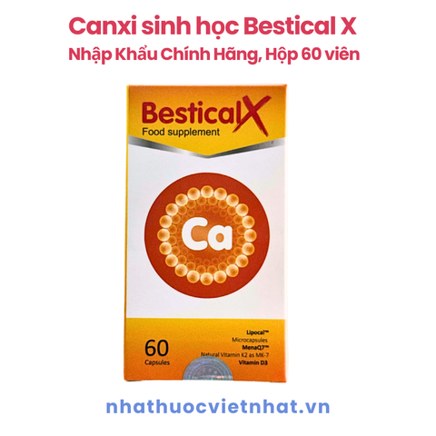 Bestical X - Canxi sinh học dạng viên cho trẻ em từ 8 tuổi và người lớn