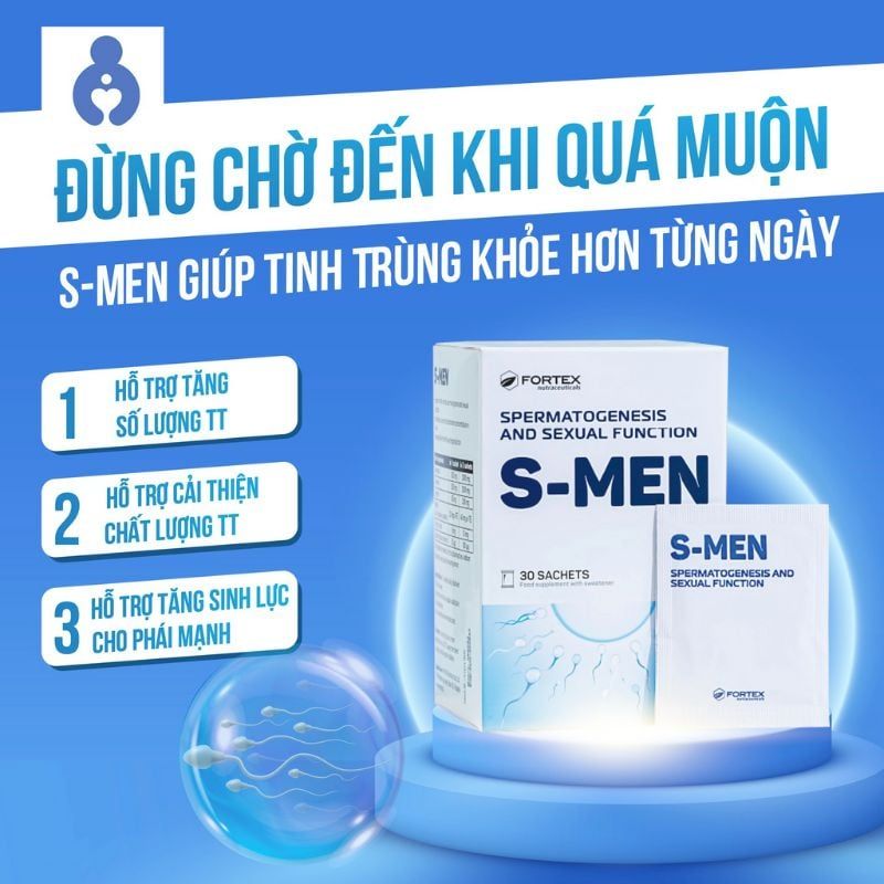Bổ Tinh Trùng S Men Chính Hãng - Giải Pháp Cải Thiện Chất Lượng Tinh Trùng Cho Nam Giới