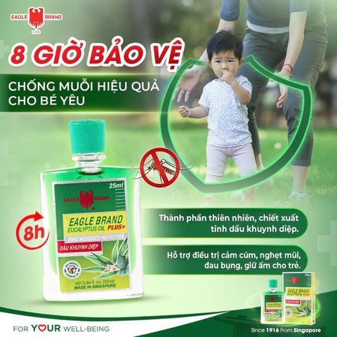 Dầu Khuynh Diệp Chống Muỗi Eagle Brand Eucalyptus Oil Plus Chính Hãng