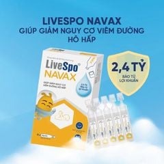 Livespo Navax Kids - Dung dịch vệ sinh tai mũi họng với bào tử lợi khuẩn cho trẻ sơ sinh và trẻ nhỏ