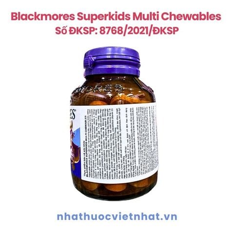 Blackmores Superkids Multi Chewables: Bổ sung vitamin tổng hợp cho trẻ 2-12 tuổi