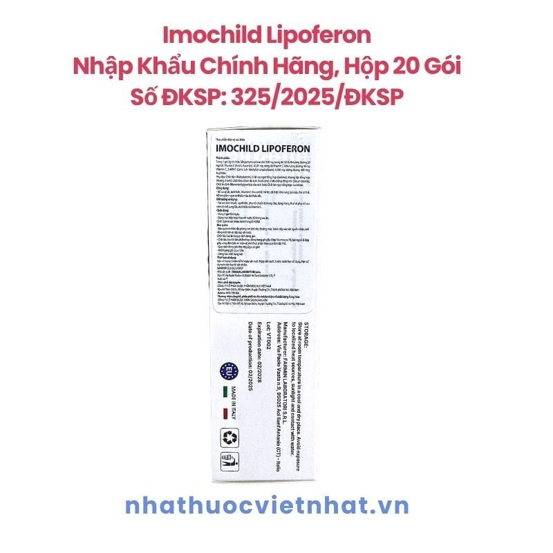 Imochild Lipoferon - Bổ Sung Sắt Sinh Học Liposome, An Toàn Cho Bà Bầu và Phụ Nữ Sau Sinh
