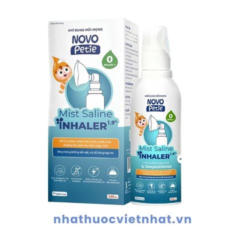 Khí Dung Mũi Họng Novopetie - Hỗ Trợ Giảm Sổ Mũi, Ngạt Mũi Chuyên Sâu Cho Trẻ, Chai 100ml