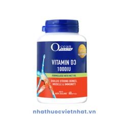 Ocean Health Vitamin D3 1000IU — Bổ Sung Vitamin D3, Giúp Xương Chắc Khỏe