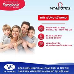 Feroglobin B12 - Viên Uống Bổ Sung Sắt Hữu Cơ Dịu Nhẹ Cho Dạ Dày