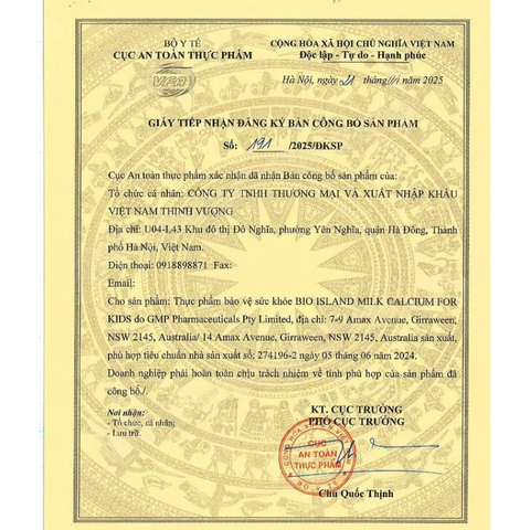 Canxi Bio Island Cho Bé – Bổ Sung Canxi Và Vitamin D3, Hỗ Trợ Phát Triển Chiều Cao Cho Trẻ Từ 7 Tháng Tuổi