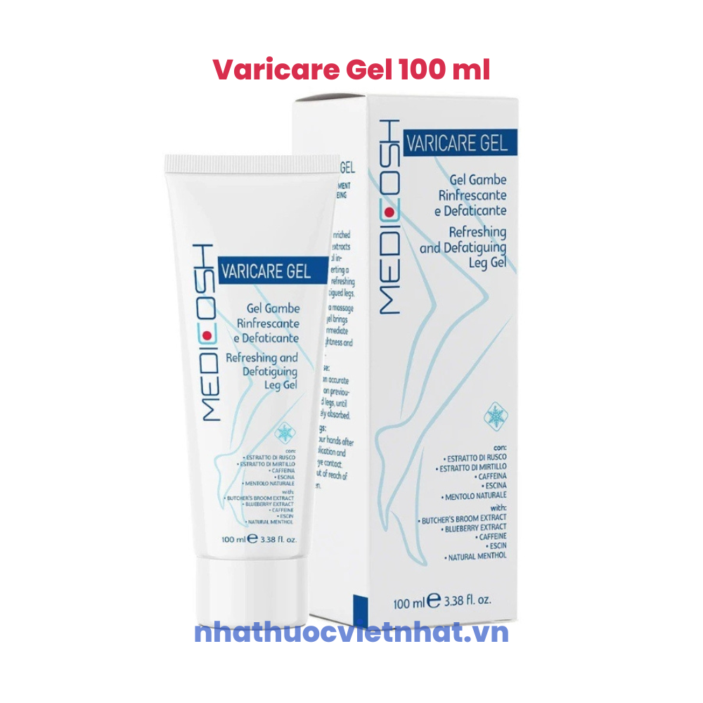 Medicosh Varicare Gel hỗ trợ điều trị suy giãn tĩnh mạch chân - Hạn dùng 05-2026