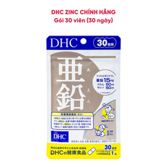 Viên Uống Bổ Sung Kẽm DHC (DHC Zinc) Giúp Ngăn Ngừa Mụn Trứng Cá Hiệu Quả