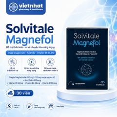 Solvitale Magnefol (Magie Xanh) - Hỗ Trợ Giảm Căng Thẳng, Cải Thiện Giấc Ngủ, Hộp 30 Viên