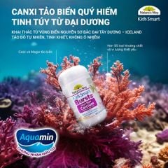 Nature's Way Bursts Calcium With Magnesium + Zinc, Viên Nhai Bổ Sung Canxi Cho Trẻ Từ 6 Tháng Tuổi