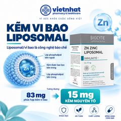 Zn Zinc Liposomal - Bổ sung kẽm cho người lớn và trẻ từ 10 tuổi trở lên, hộp 90 viên