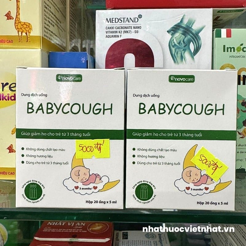Baby Cough - Siro Ho Cho Trẻ Từ 3 Tháng Tuổi (Hộp 20 ống x 5ml)