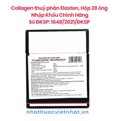 Collagen thuỷ phân Elasten làm đẹp và trẻ hoá làn da số 1 của Đức, hộp 28 ống uống 28 ngày