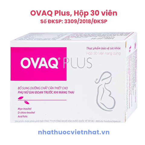 OVAQ Plus, Bổ Sung Vitamin Tổng Hợp Cho Phụ Nữ Chuẩn Bị Mang Thai (Hộp 30 Viên)
