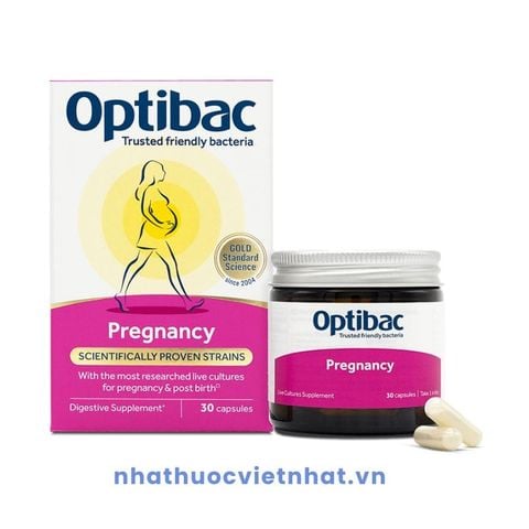 Men vi sinh Optibac Pregnancy - Giải pháp bổ sung lợi khuẩn cho phụ nữ mang thai và cho con bú, hộp 30 viên