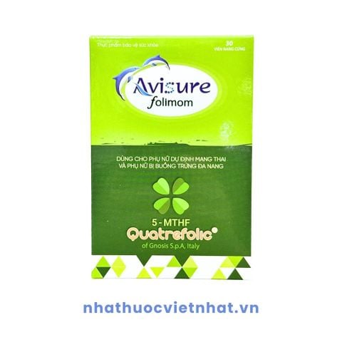 Avisure Folimom 5-MTHF - Hỗ trợ tăng khả năng thụ thai cho phụ nữ chuẩn bị mang thai