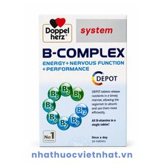 B-Complex Doppelherz: Bổ sung vitamin nhóm B, hỗ trợ giảm mệt mỏi cho người trưởng thành