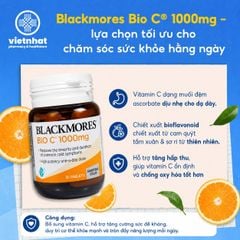 Blackmores Bio C 1000mg - Viên Uống Bố Sung Vitamin C, Hỗ Trợ Tăng Cường Sức Khoẻ