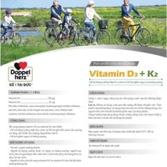 Vitamin D3K2 Doppelherz - Hỗ Trợ Hấp Thu Canxi, Giúp Xương Chắc Khoẻ Cho Người Trưởng Thành