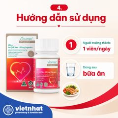 Vitatree Ultra CoQ10 Max - Bổ sung Coenzyme Q10, bảo vệ sức khoẻ tim mạch, Hộp 30 viên