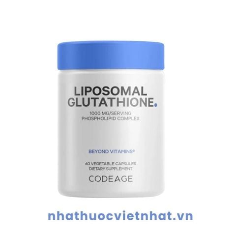 Codeage Liposomal Glutathione 1000mg - Hỗ trợ chống oxy hóa, giúp da sáng khỏe, hộp 60 viên