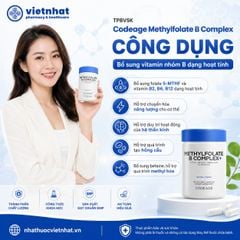 Codeage Methylfolate B Complex - Bổ sung Vitamin Nhóm B Dạng Hoạt Tính Cho Người Trưởng Thành