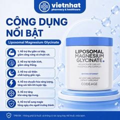 Liposomal Magnesium Glycinate Codeage - Viên Uống Bổ Sung Magie, Hỗ Trợ Cải Thiện Giấc Ngủ