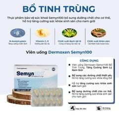 Semyn 100 – Hỗ trợ sức khỏe sinh sản nam giới (Hộp 30 viên)
