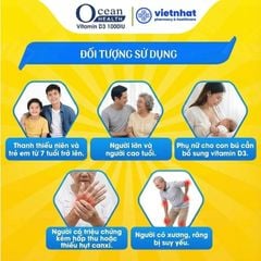 Ocean Health Vitamin D3 1000IU — Bổ Sung Vitamin D3, Giúp Xương Chắc Khỏe