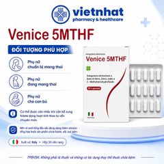 Venice 5MTHF - Bổ Sung Vitamin Và Khoáng Chất Cho Phụ Nữ Chuẩn Bị Mang Thai