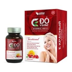 E Đỏ Vshine - Bổ Sung Vitamin E 400 IU Cho Da Khỏe Đẹp Tự Nhiên
