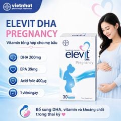 Elevit DHA - Vitamin Tổng hợp Cho Bà Bầu, Nhập Khẩu Chính Hãng, Hộp 30 Viên