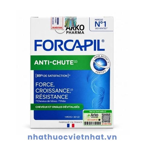 Forcapil Anti-Chute - Viên uống hỗ trợ tóc chắc khỏe, giúp giảm nguy cơ rụng tóc