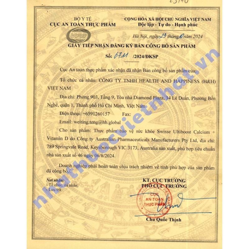Calcium Citrate + Vitamin D3 Swisse - Bổ Sung Canxi Hữu Cơ Giúp Xương Chắc Khoẻ, Lọ 90 viên