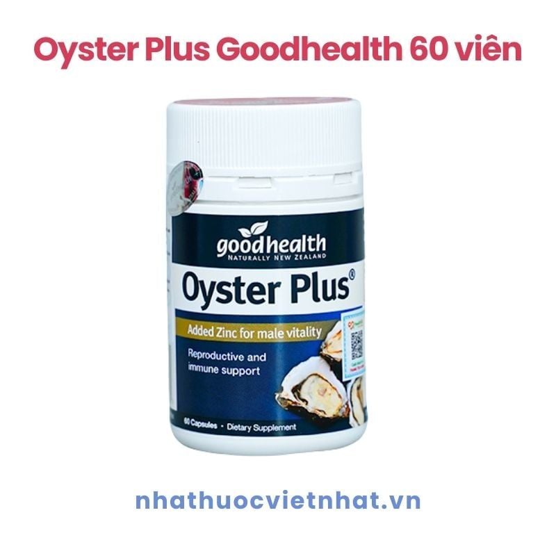 Tinh Chất Hàu Goodhealth Oyster Plus - Bí quyết Tăng Cường Sinh Lý Nam Hiệu Quả, Hộp 60 Viên (Nhập khẩu chính hãng)