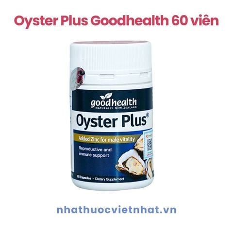 Tinh Chất Hàu Goodhealth Oyster Plus - Bí quyết Tăng Cường Sinh Lý Nam Hiệu Quả, Hộp 60 Viên (Nhập khẩu chính hãng)
