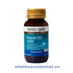 Herbs of Gold Vitamin D3 1000 IU - Bổ sung Vitamin D3 giúp xương chắc khoẻ