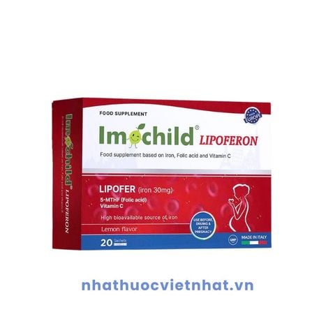 Imochild Lipoferon - Bổ Sung Sắt Sinh Học Liposome, An Toàn Cho Bà Bầu và Phụ Nữ Sau Sinh