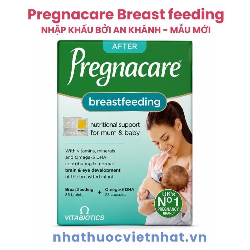 Vitamin tổng hợp sau sinh Pregnacare Breast feeding Bú Anh - Nhập khẩu chính hãng