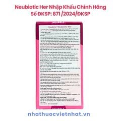 Neubiotic Her - Bổ sung lợi khuẩn, ngừa nấm và viêm nhiễm phụ khoa cho nữ giới