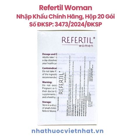 Refertil Women Chính Hãng - Giải Pháp Tối Ưu Hỗ Trợ Tăng Khả Năng Thụ Thai Cho Nữ Giới